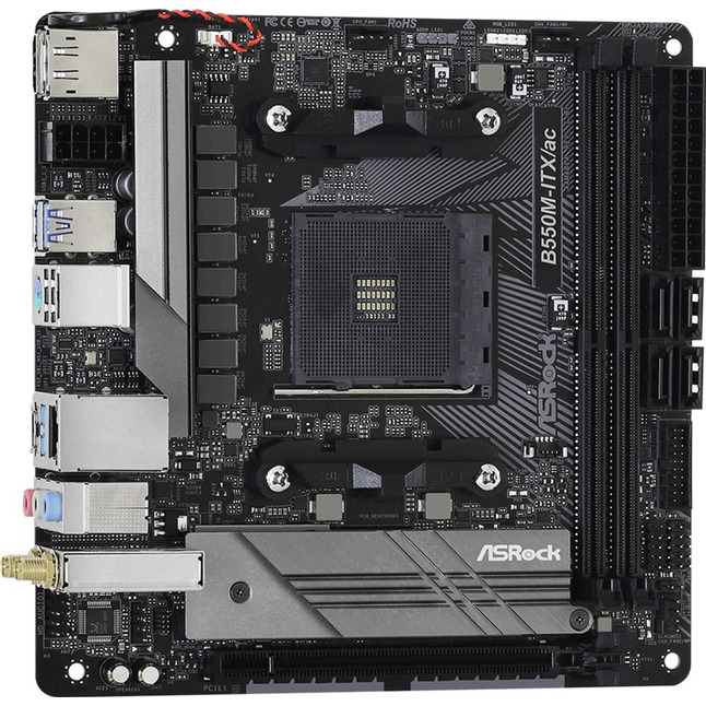 Материнская плата ASROCK sAM4 AMD 2xDDR4 (B550M-ITX/AC) Назначение для настольного компьютера