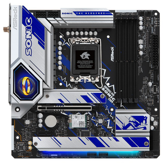 Материнская плата ASROCK s1700 Intel 4 x DDR5 B760M PG SONIC WIFI Материнская плата ASROCK s1700 Intel 4 x DDR5 B760M PG SONIC WIFI