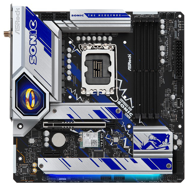 Материнская плата ASROCK s1700 Intel 4 x DDR5 B760M PG SONIC WIFI Назначение для настольного компьютера