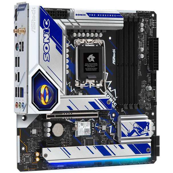 Материнская плата ASROCK s1700 Intel 4 x DDR5 B760M PG SONIC WIFI Частота работы памяти 7200, 6000, 5600, 4800, 4400, 4000, 3600