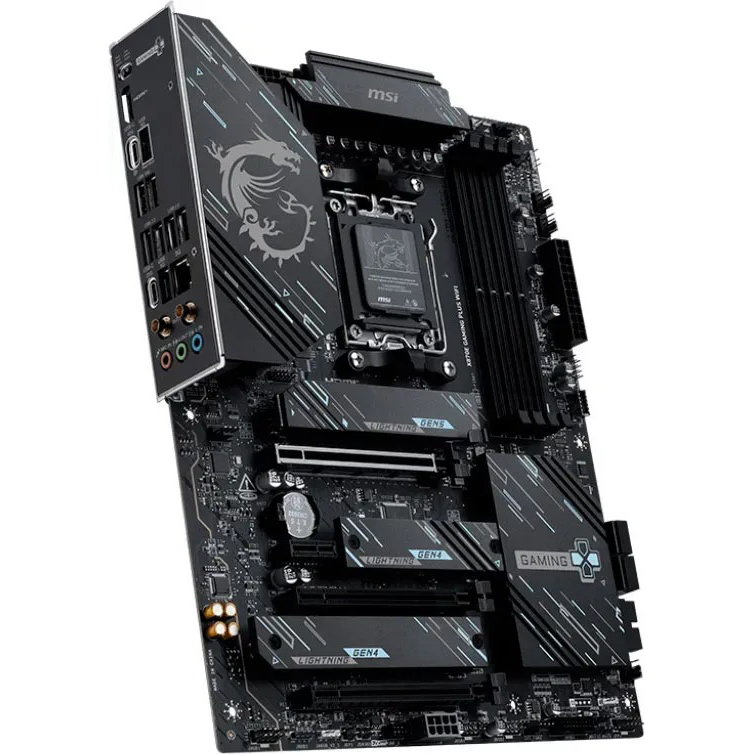 Материнская плата MSI sAM5 X870E GAMING PLUS WIFI Частота работы памяти 8200, 6400, 5600, 4800