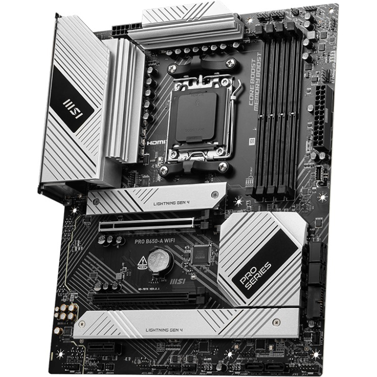 Материнская плата MSI PRO B650-A WIFI (911-7D75-013) Частота работы памяти 7600, 7400, 7200, 7000, 6800, 6600, 6400, 6200, 6000, 5800, 5600, 5400, 5200, 5000, 4800