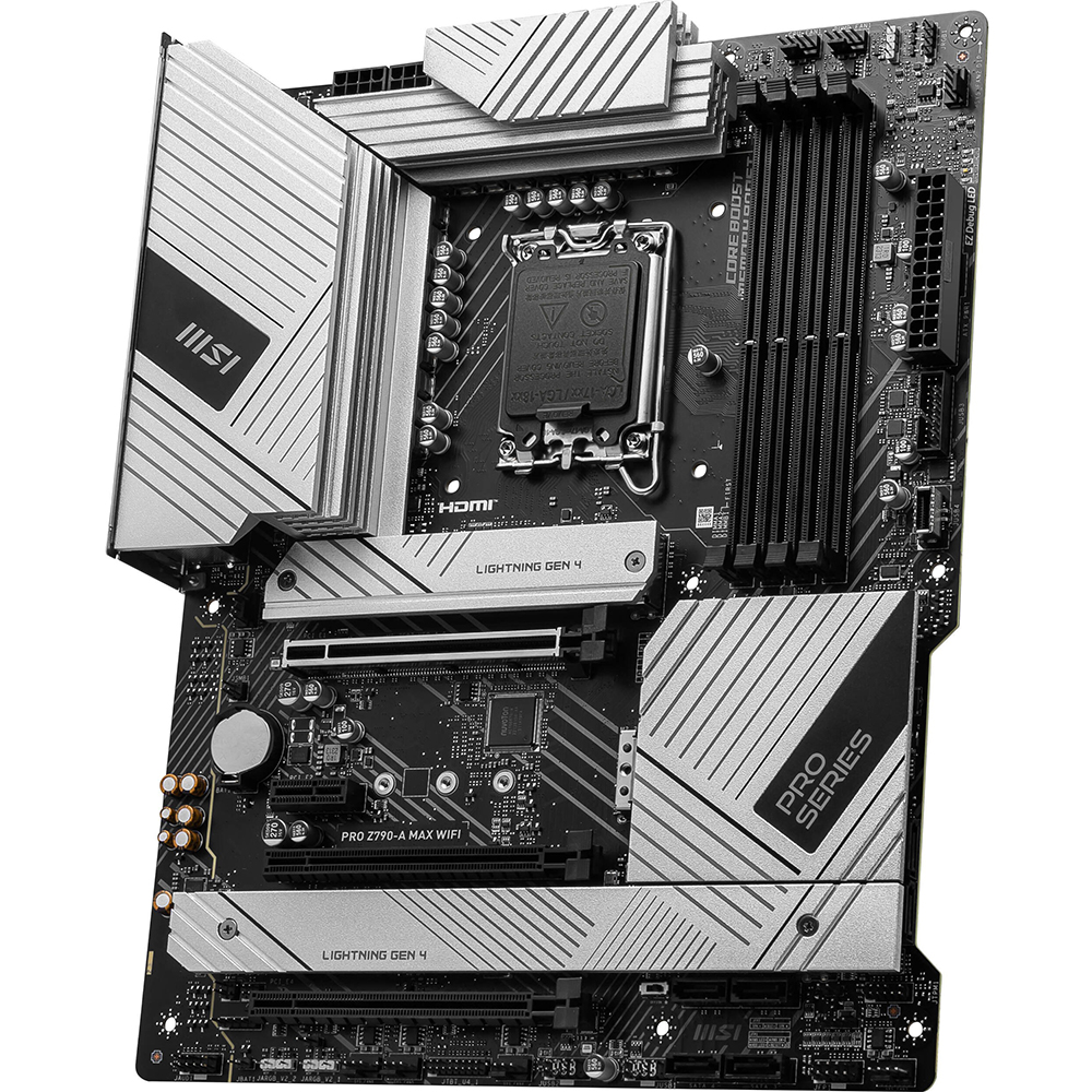 Материнская плата MSI PRO Z790-A MAX WIFI (911-7E07-025) Частота работы памяти 7800, 7600, 7400, 7200, 7000, 6800, 6600, 6400, 6200, 6000, 5800, 5600, 5400, 5200, 5000, 4800