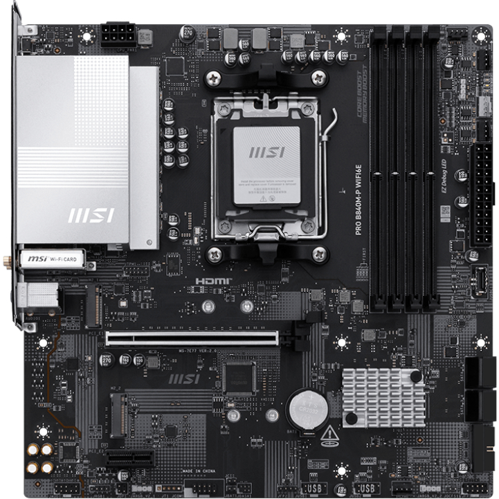 Материнська плата MSI PRO B840M-P WIFI6E Материнська плата MSI PRO B840M-P WIFI6E