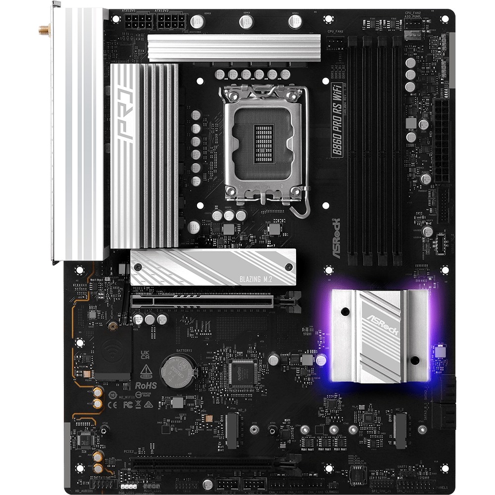 Материнська плата ASROCK B860 PRO RS WIFI Роз'ємів на задній панелі USB 3.2 Gen 2 x 2 Type-C 1