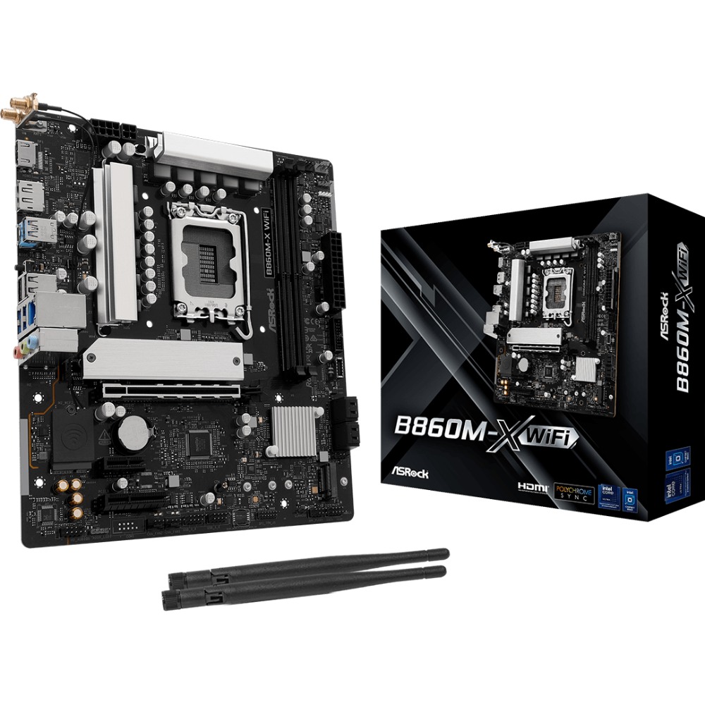 Зовнішній вигляд Материнська плата ASROCK B860M-X WIFI