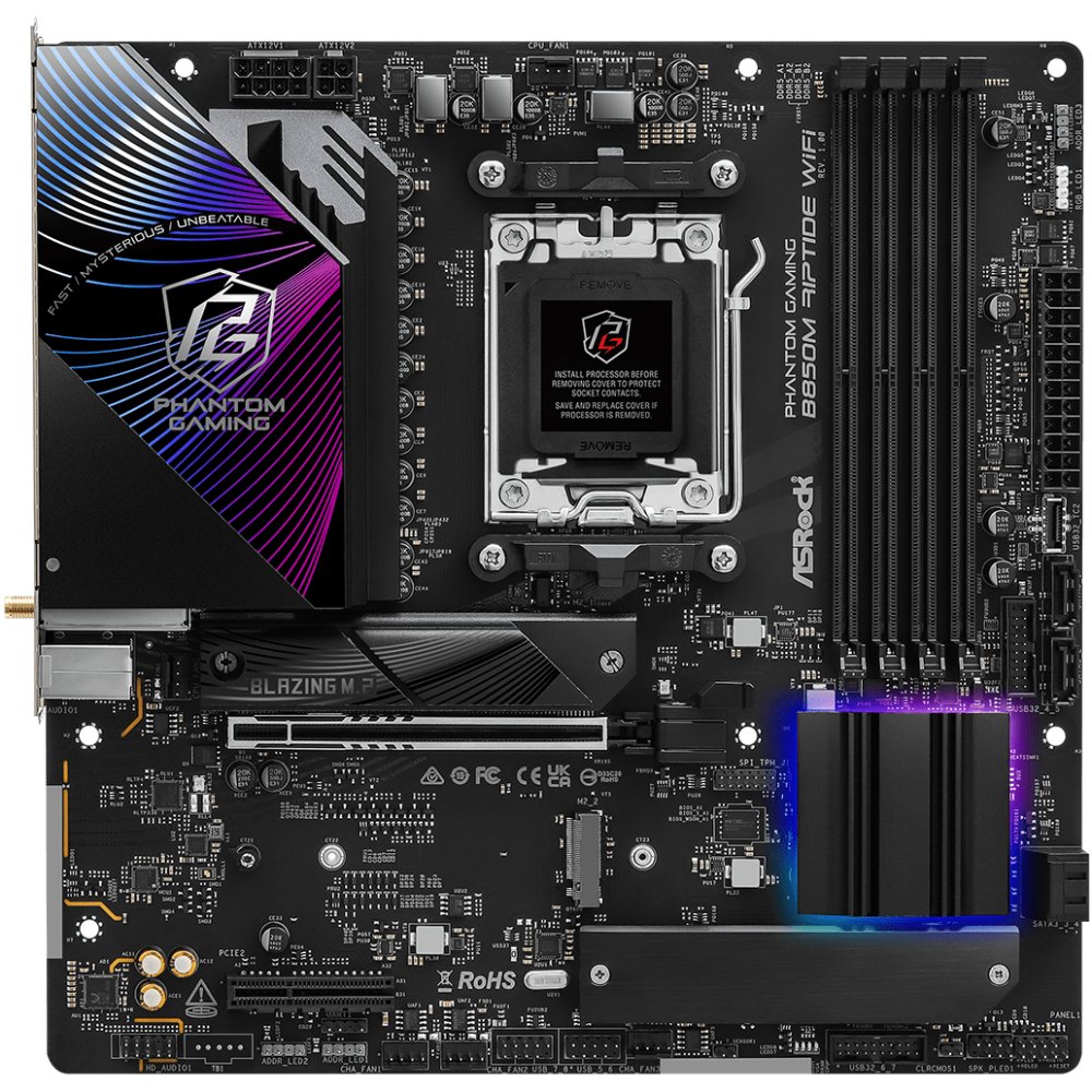 Материнська плата ASROCK B850M RIPTIDE WIFI