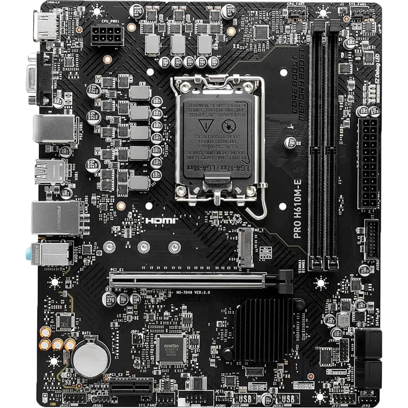 Материнская плата MSI PRO H610M-E (911-7D48-070)