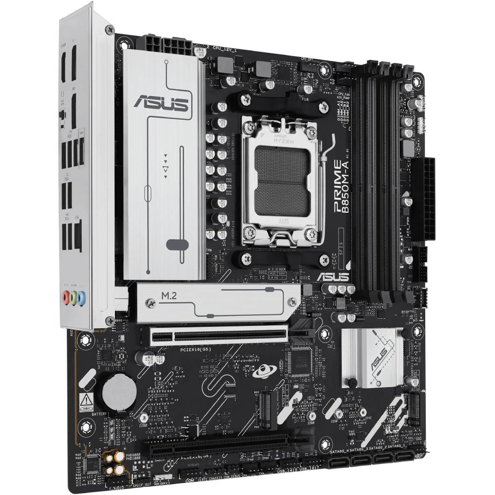 Материнська плата ASUS PRIME B850M-A-CSM sAM5 4xDDR5 M.2 HDMI (90MB1LQ0-M0EAYC) Частота роботи пам'яті 9600