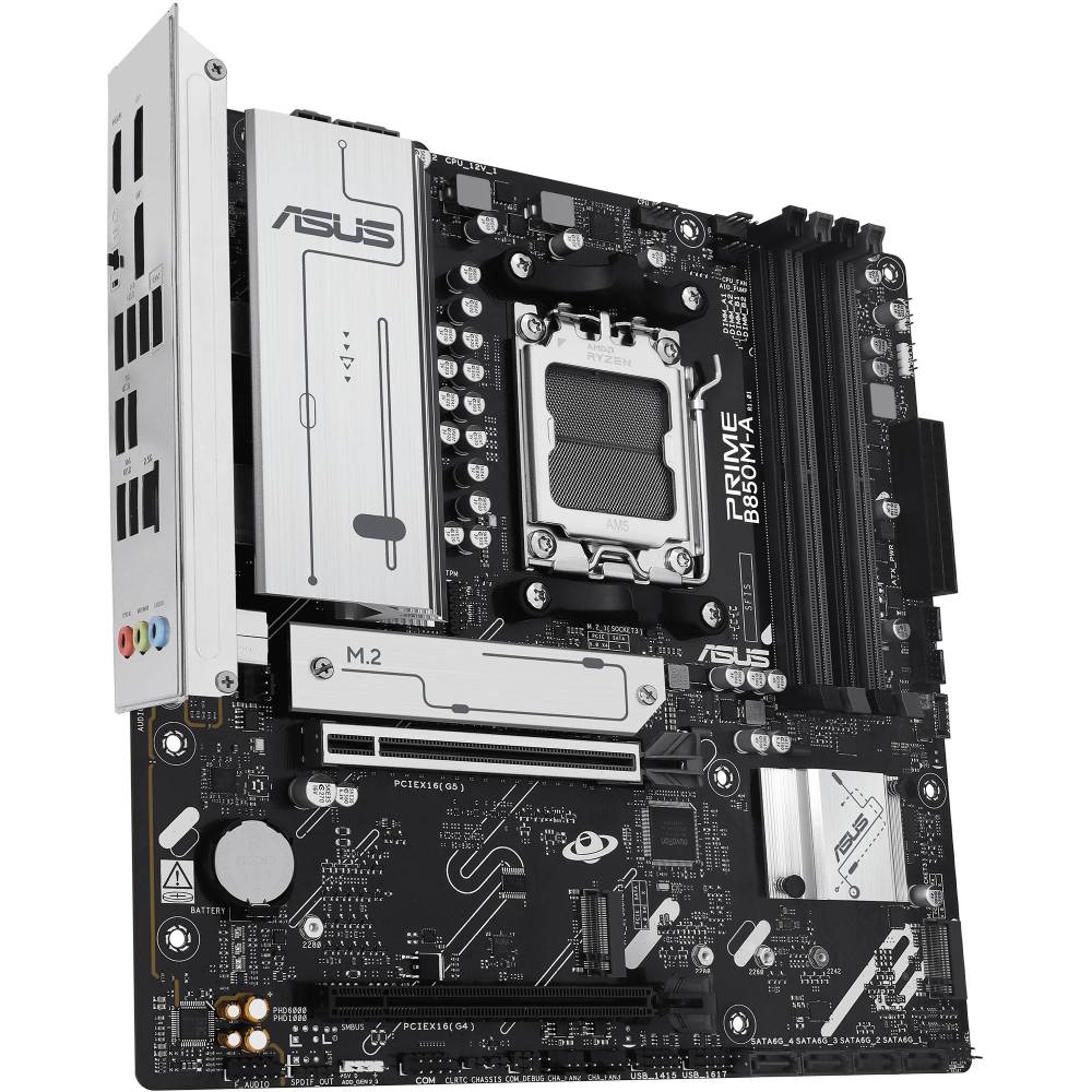 Материнська плата ASUS PRIME B850M-A-CSM sAM5 4xDDR5 M.2 HDMI (90MB1LQ0-M0EAYC) Сокет AMD AM5