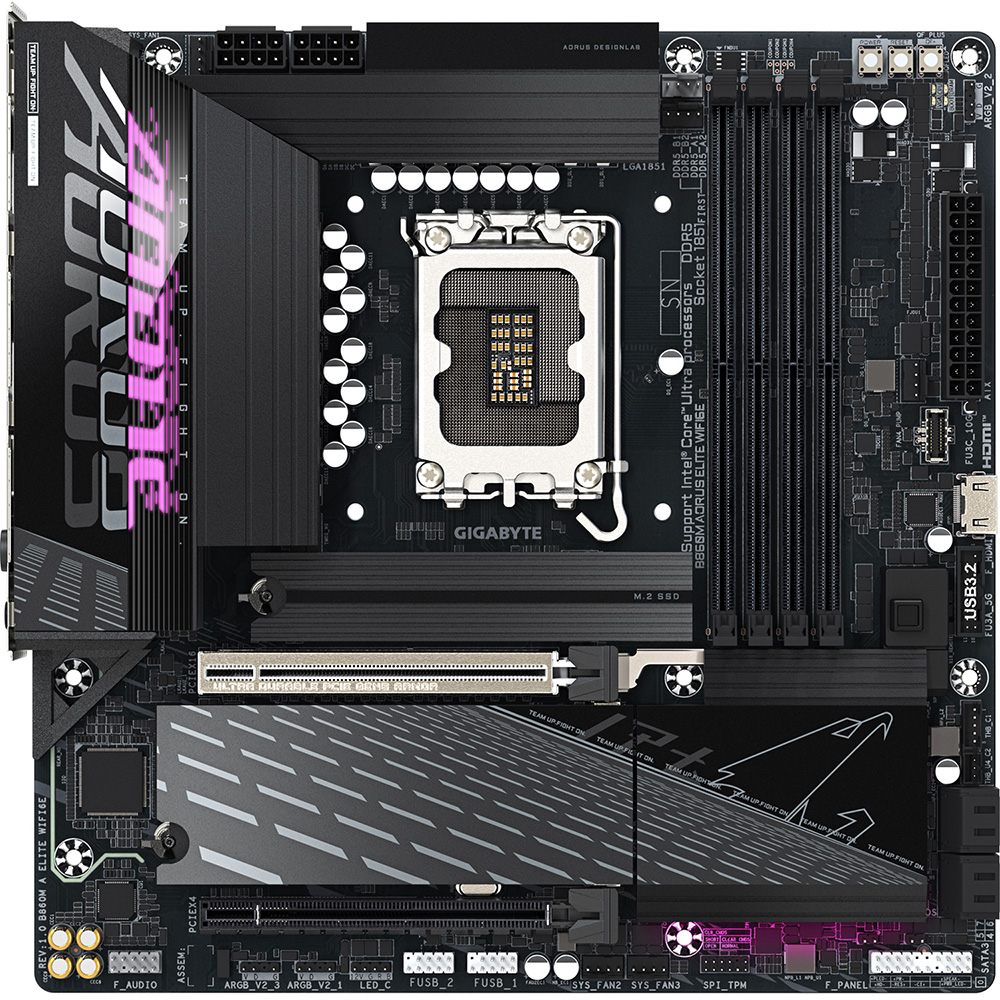 Материнская плата GIGABYTE B860M AORUS ELITE WIFI6E