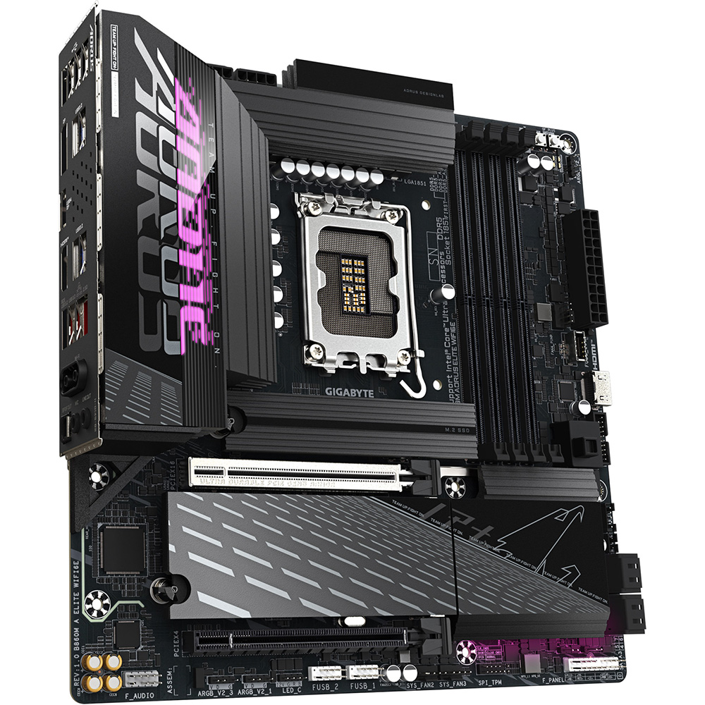 Материнская плата GIGABYTE B860M AORUS ELITE WIFI6E Назначение для настольного компьютера