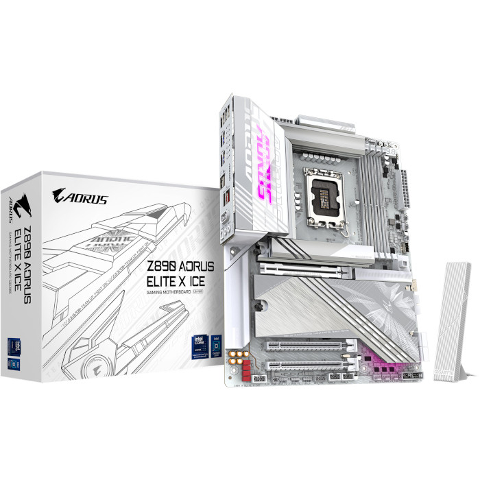 Внешний вид Материнская плата GIGABYTE Z890 AORUS ELITE X ICE