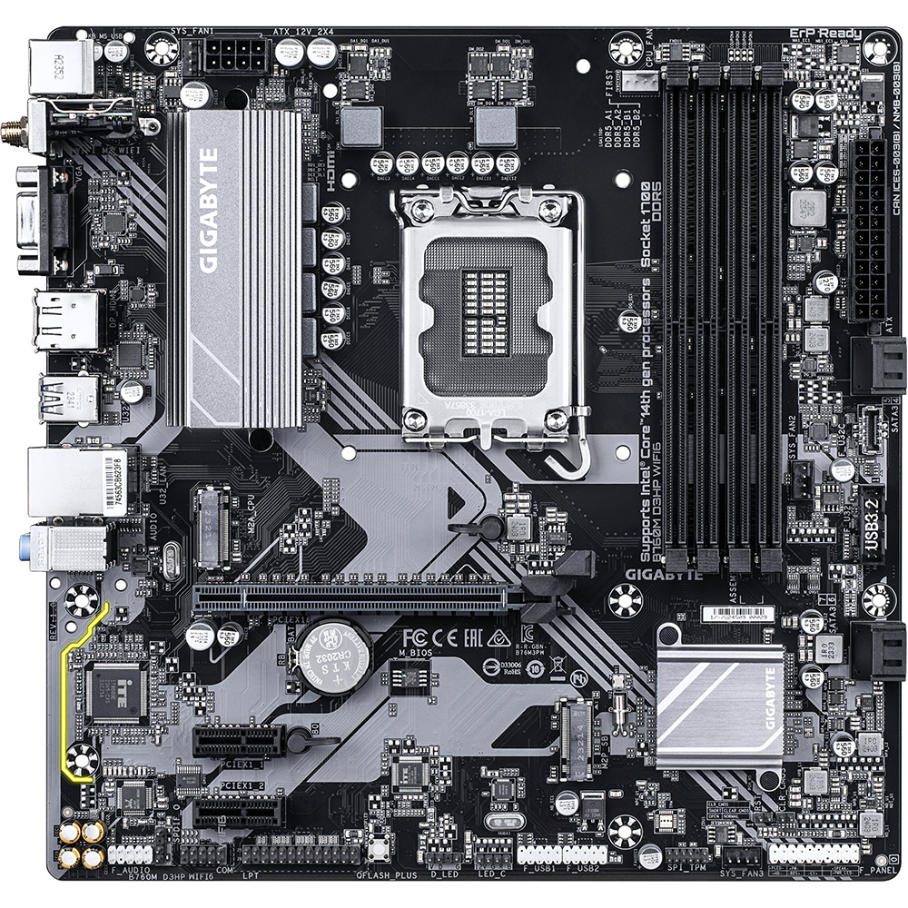 Материнская плата GIGABYTE B760M D3HP WIFI6 Материнская плата GIGABYTE B760M D3HP WIFI6