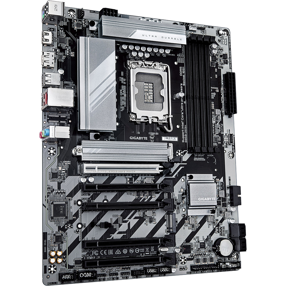 Материнская плата GIGABYTE B860 DS3H Разъемов на задней панели USB 3.2 Gen 2 x 2 Type-C  1