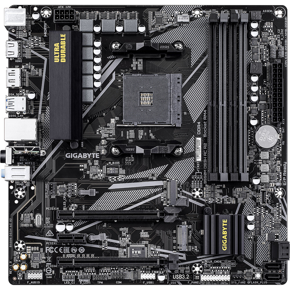 Материнская плата GIGABYTE B550M DS3H AC R2