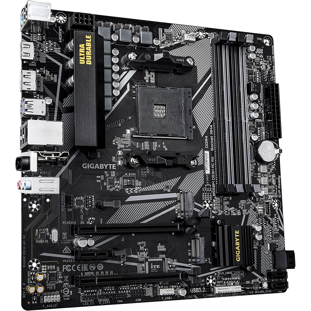 Материнская плата GIGABYTE B550M DS3H AC R2 Назначение для настольного компьютера