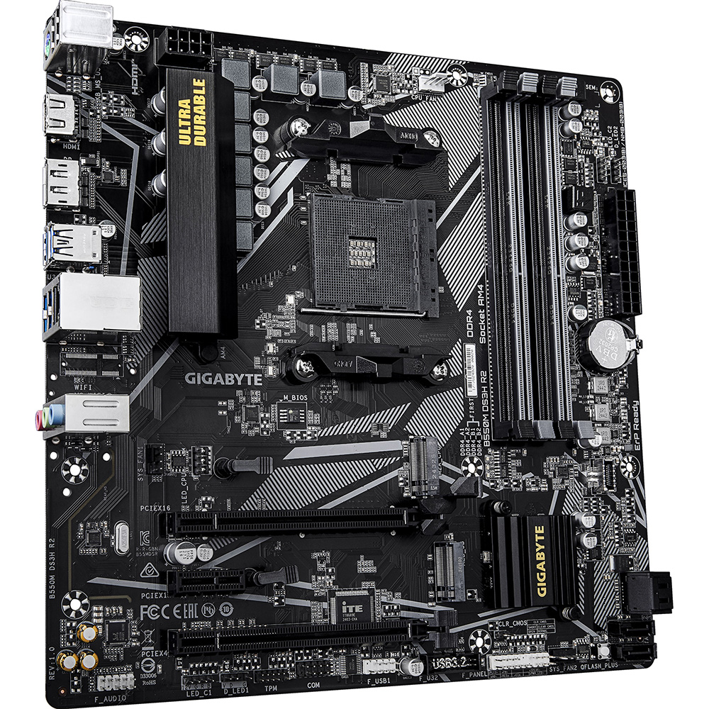 Материнська плата GIGABYTE B550M DS3H R2 Принзначення для настільного комп'ютера