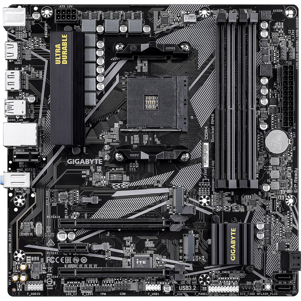 Материнська плата GIGABYTE B550M DS3H R2