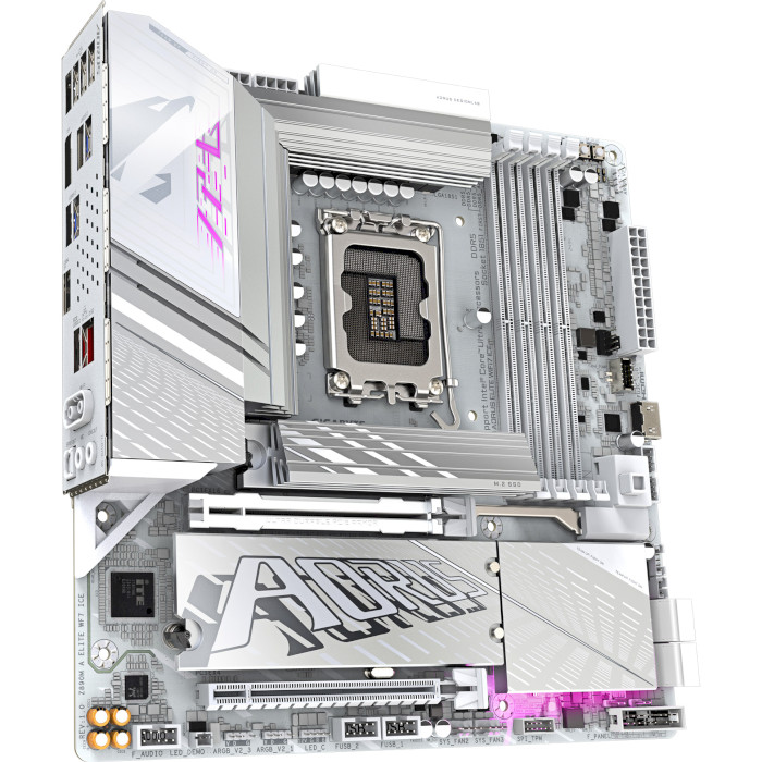 Материнська плата GIGABYTE Z890M AORUS ELITE WIFI7 ICE Роз'ємів на задній панелі USB 4 Gen 2 x 2 Type-C 1
