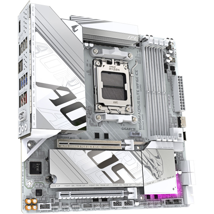 Материнская плата GIGABYTE B850M AORUS ELITE WIFI6E ICE Назначение для настольного компьютера