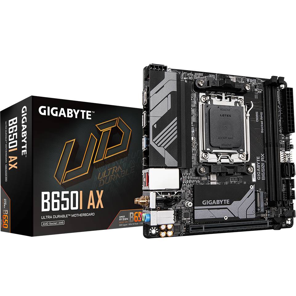 Материнская плата GIGABYTE ATX B650I AX Чипсет AMD B650