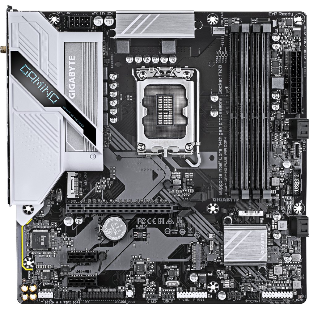 Материнська плата GIGABYTE B760M GAMING PLUS WIFI DDR4 Материнська плата GIGABYTE B760M GAMING PLUS WIFI DDR4