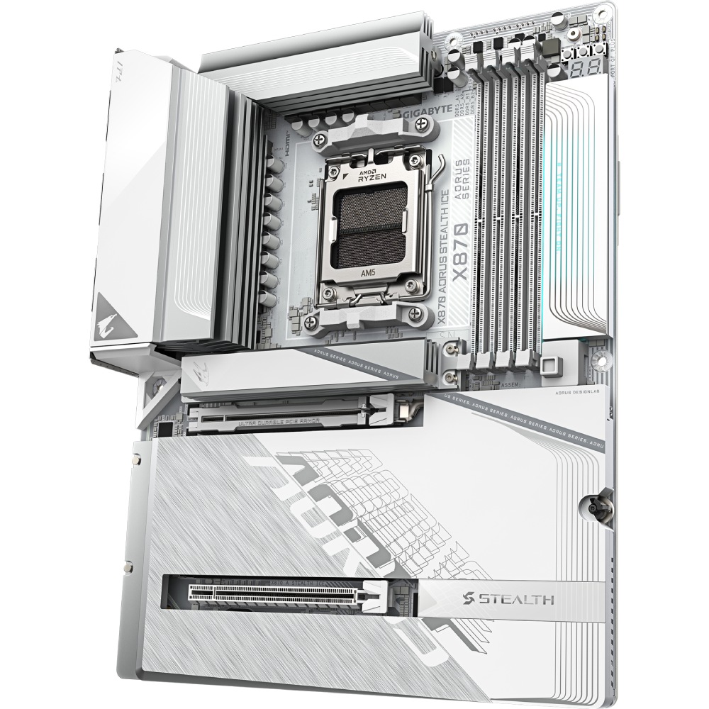 Материнская плата GIGABYTE X870 A STEALTH ICE Назначение для настольного компьютера
