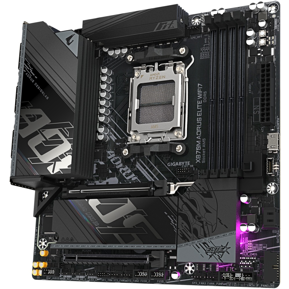 Материнская плата GIGABYTE X870M A ELITE WF7 Разъемов на задней панели USB 4 Gen 2 x 2 Type-C 2
