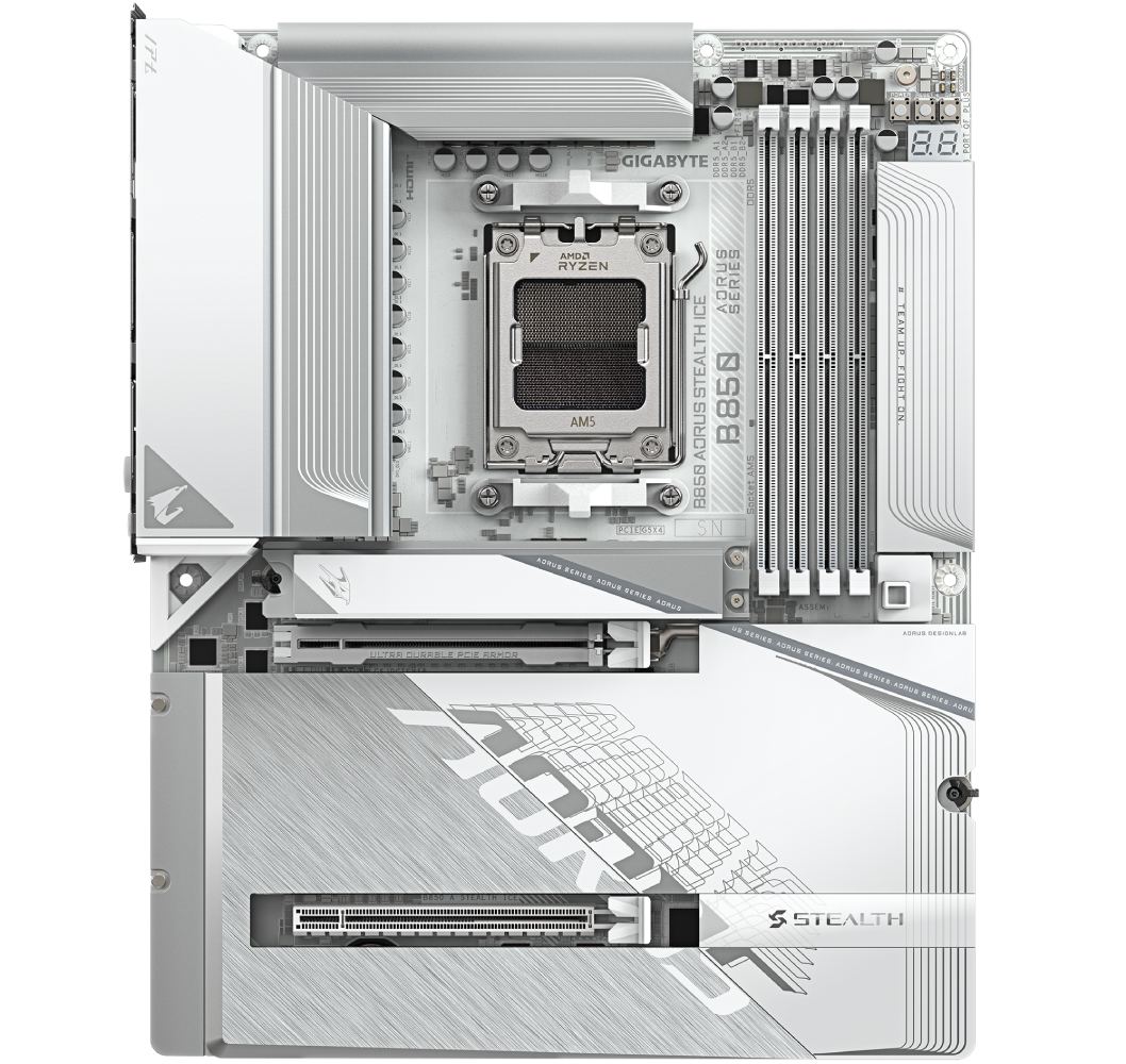 Материнская плата GIGABYTE B850 A STEALTH ICE Сокет AMD AM5