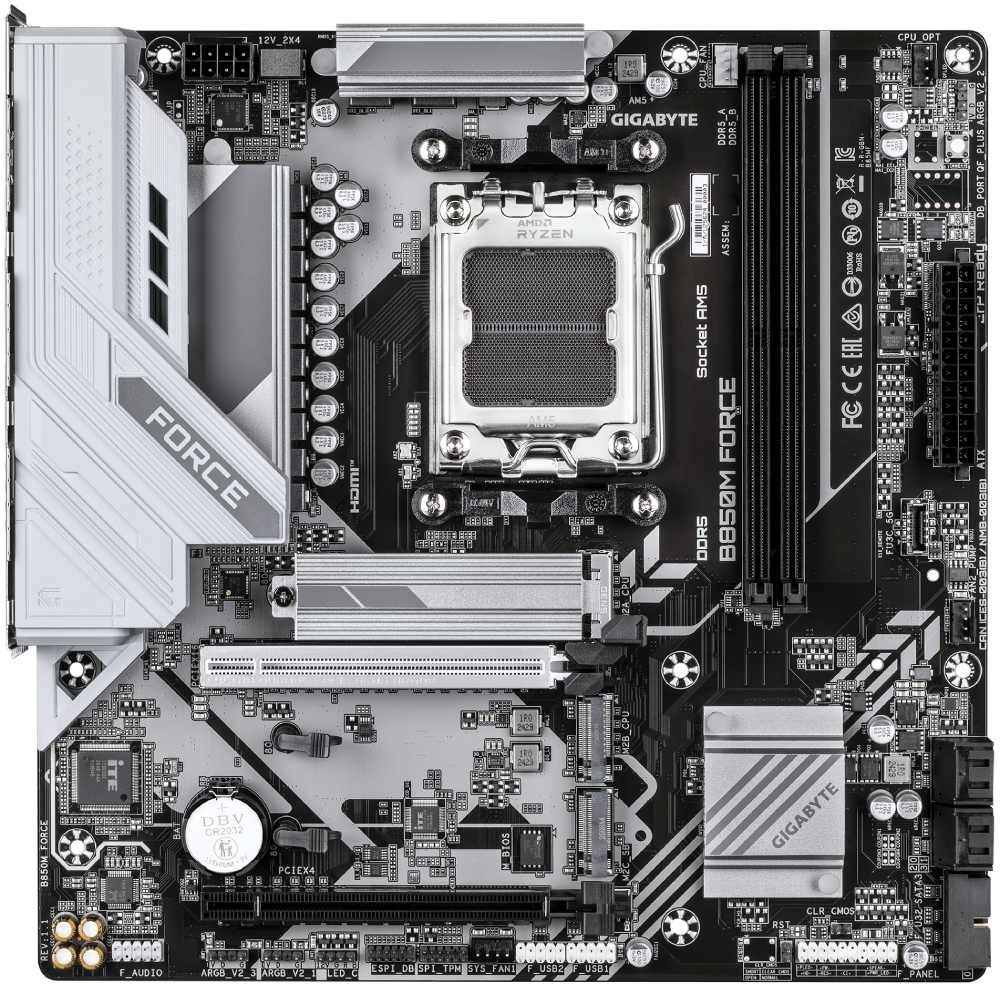 Материнская плата GIGABYTE B850M FORCE Назначение для настольного компьютера