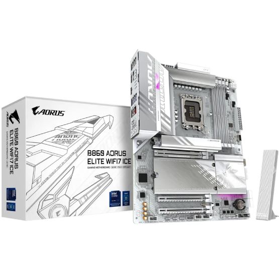 Материнская плата GIGABYTE B860 AORUS ELITE WIFI7 ICE Разъемов на задней панели USB 4 Gen 2 x 2 Type-C 1