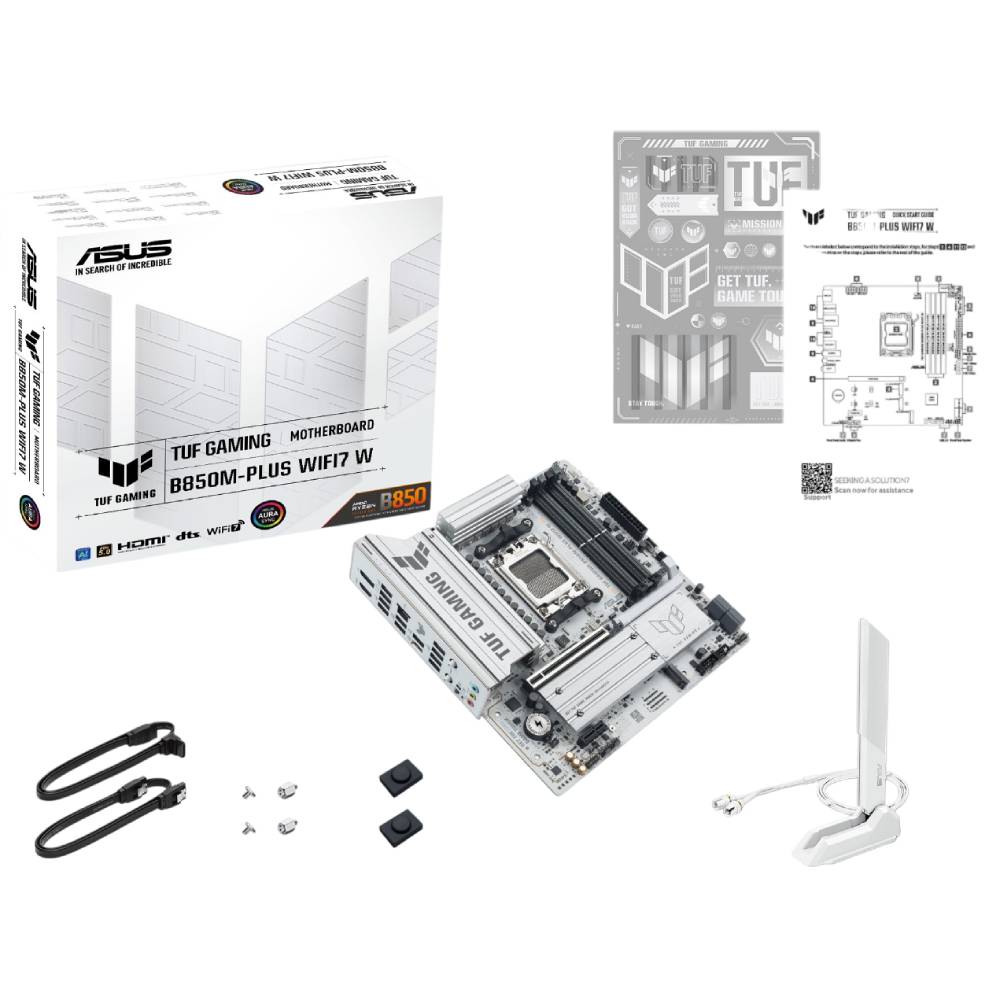 Фото Материнская плата ASUS TUF GAMING B850M-PLUS WIFI7 W (90MB1MD0-M0EAY0)
