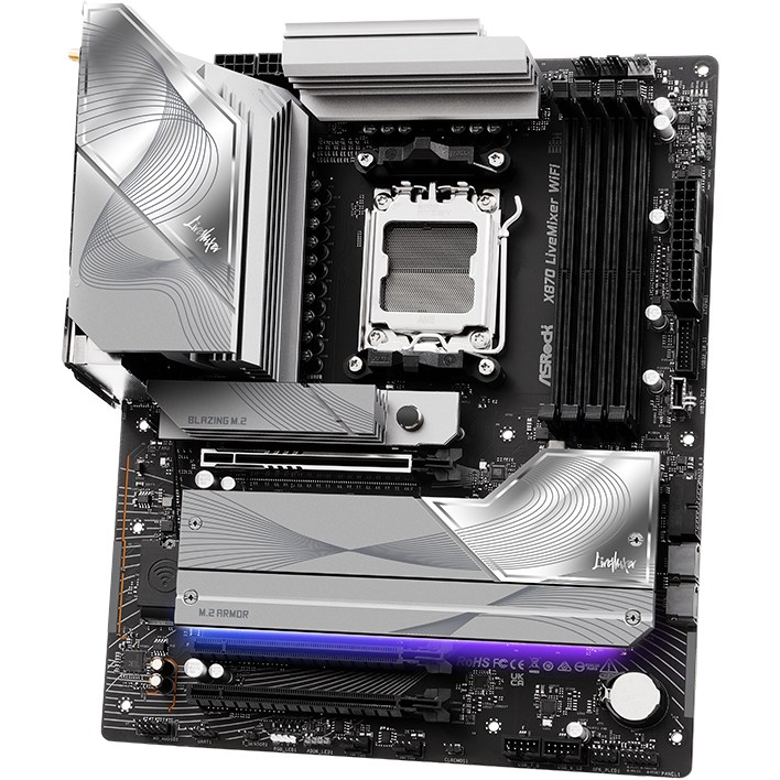 Материнская плата ASROCK X870 LiveMixer WIFI Назначение для настольного компьютера