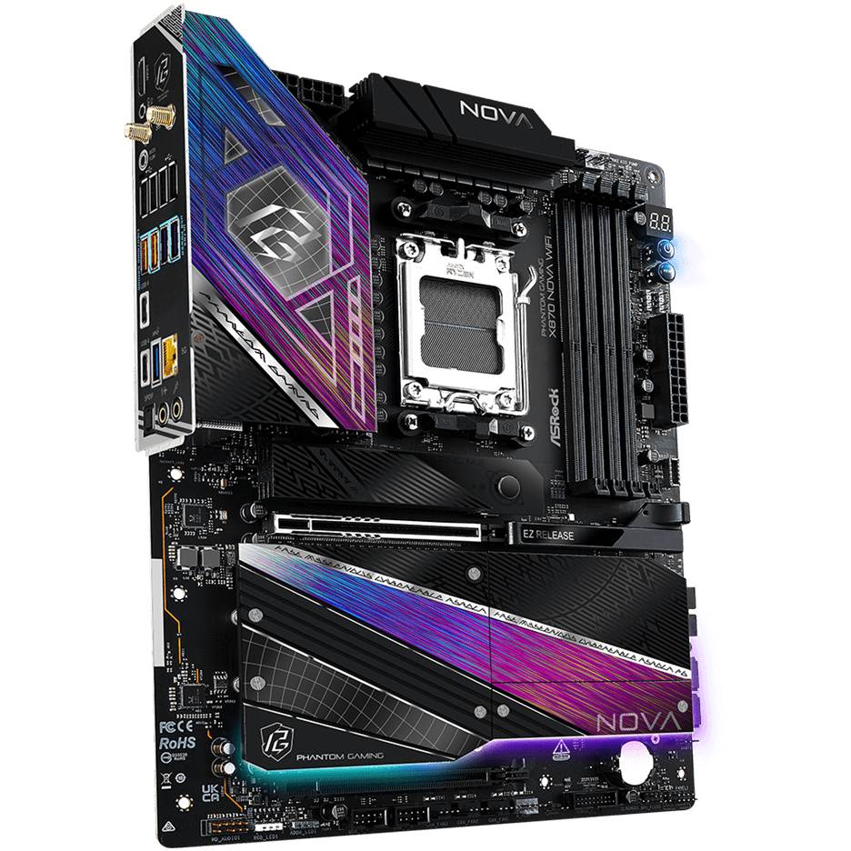 Материнская плата ASROCK X870 NOVA WIFI Назначение для настольного компьютера