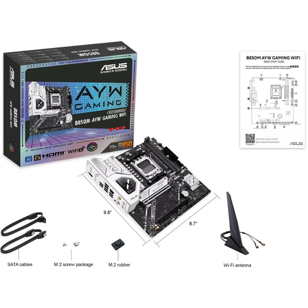 Покупка Материнська плата ASUS B850M AYW GAMING WIFI sAM5 mATX (90MB1LW0-M0EAY0)