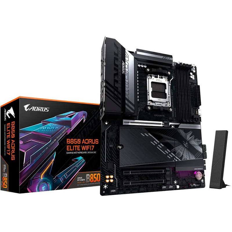 Материнская плата GIGABYTE B850 A ELITE WF7 1.1 Поддерживаемые процессоры AMD Ryzen 7000, 8000, 9000 серии