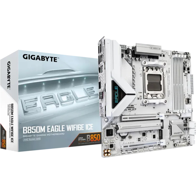 Материнская плата GIGABYTE B850M EAGLE WF6E ICE Сокет AMD AM5