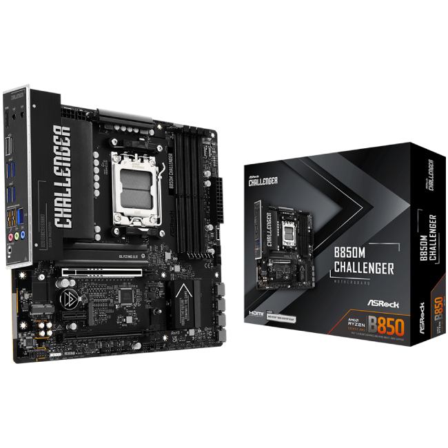 Внешний вид Материнская плата ASROCK B850M CHALLENGER Black