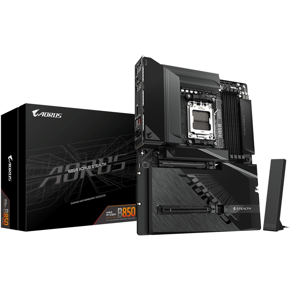 Внешний вид Материнская плата GIGABYTE B850 AORUS STEALTH