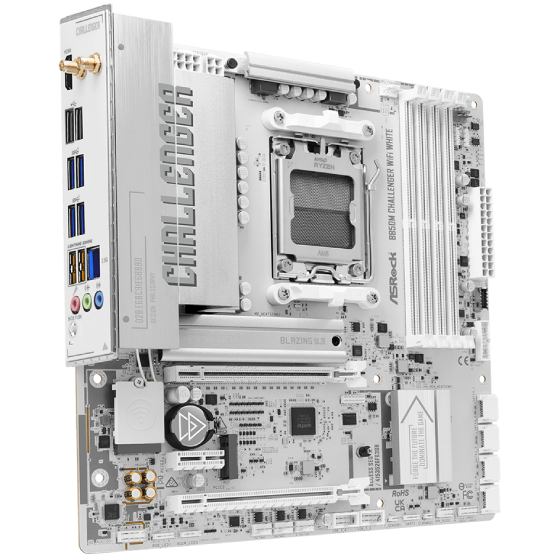 Материнська плата ASROCK B850M CHALLENGER WIFI White Частота роботи пам'яті 8000+ OC