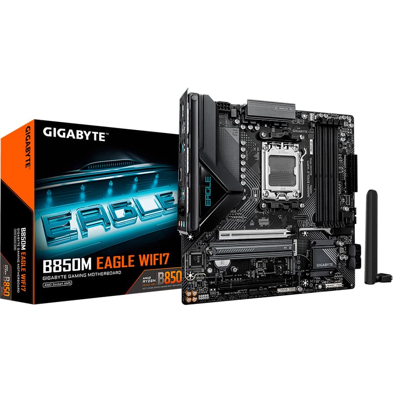 Материнская плата GIGABYTE B850M EAGLE WIFI7 Сокет AMD AM5