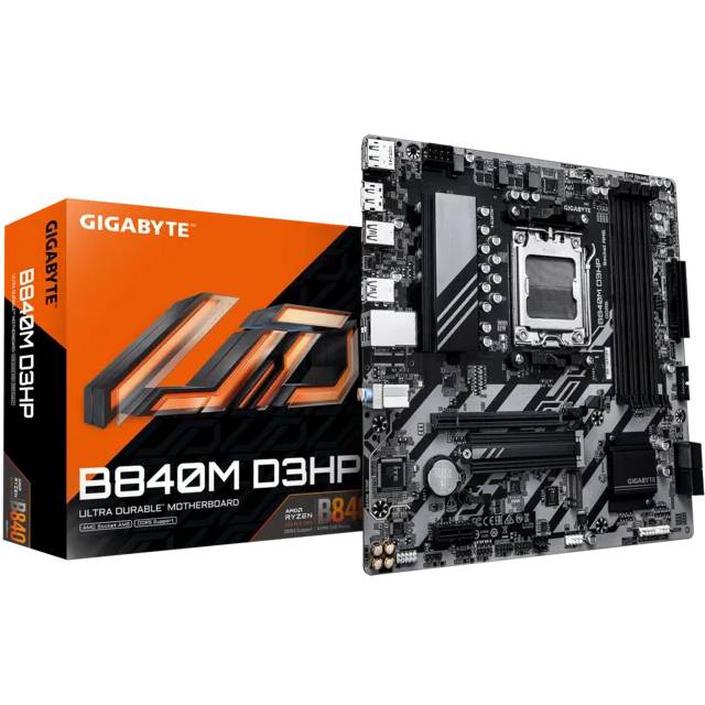 Материнская плата GIGABYTE B840M D3HP Сокет AMD AM5