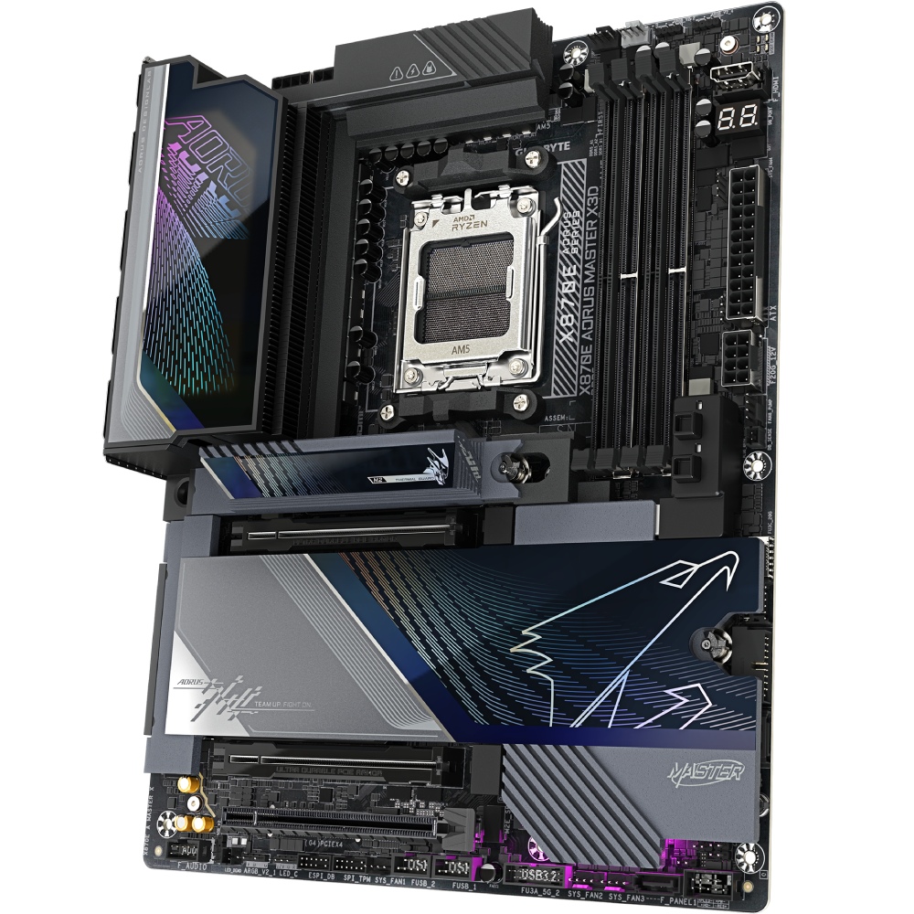 Материнська плата GIGABYTE X870E AORUS MASTER X3D Роз'ємів на задній панелі USB 4 Gen 3 x 2 Type-C  2