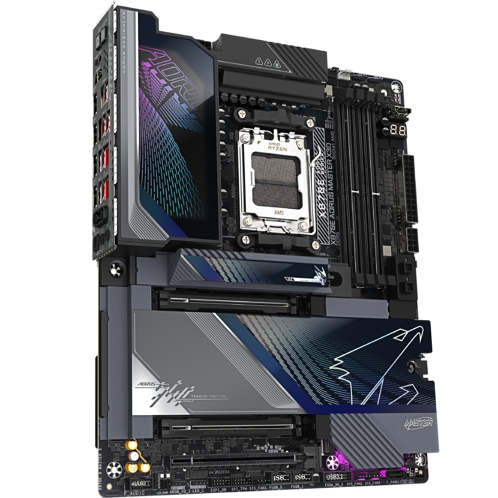 Материнська плата GIGABYTE X870E AORUS MASTER X3D Роз'ємів на задній панелі USB 3.2 Gen 2 x 2 Type-C 1