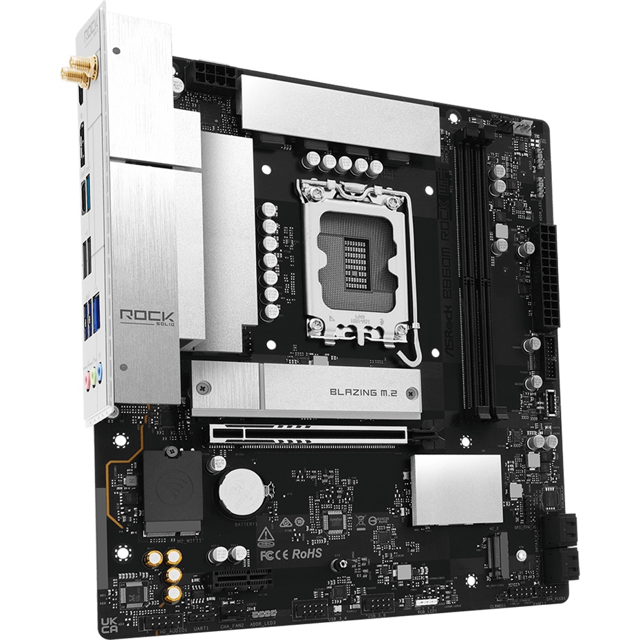 Материнська плата ASROCK B860M ROCK WIFI Підтримувані процесори Intel Core Ultra (Series 2, LGA1851)