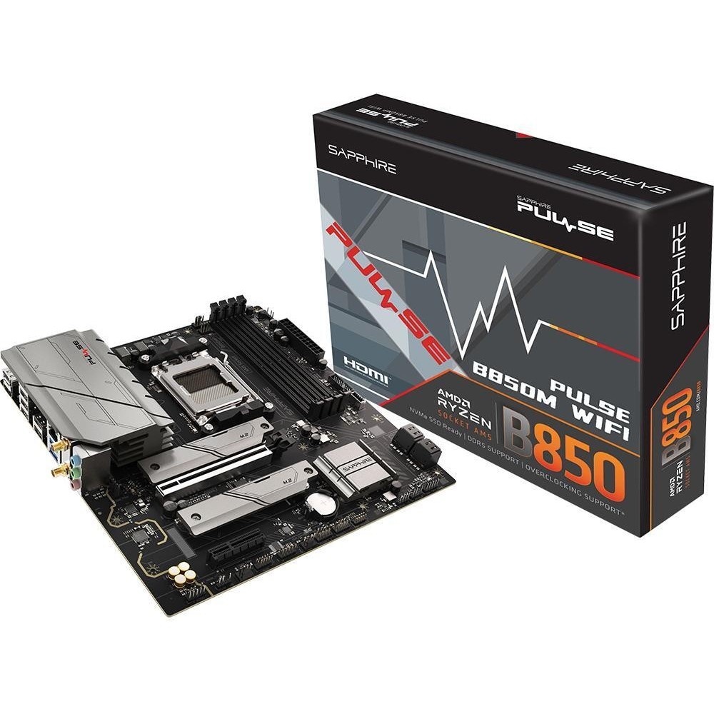 ジャンクSAPPHIRE PURE B850M WIFI52123-02-40G Материнська плата SAPPHIRE PULSE B850M WIFI (52123-04-40G) ᐉ