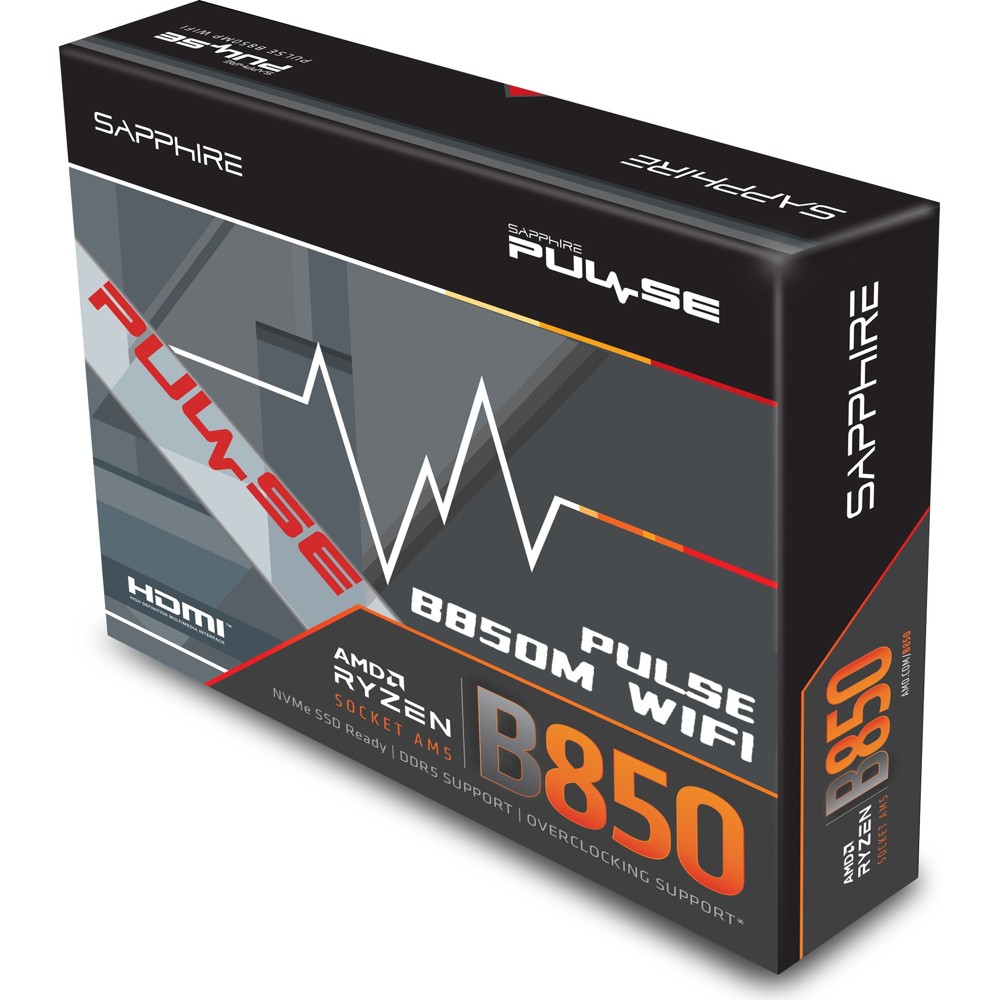 Материнська плата SAPPHIRE PULSE B850M WIFI (52123-04-40G) ᐉ