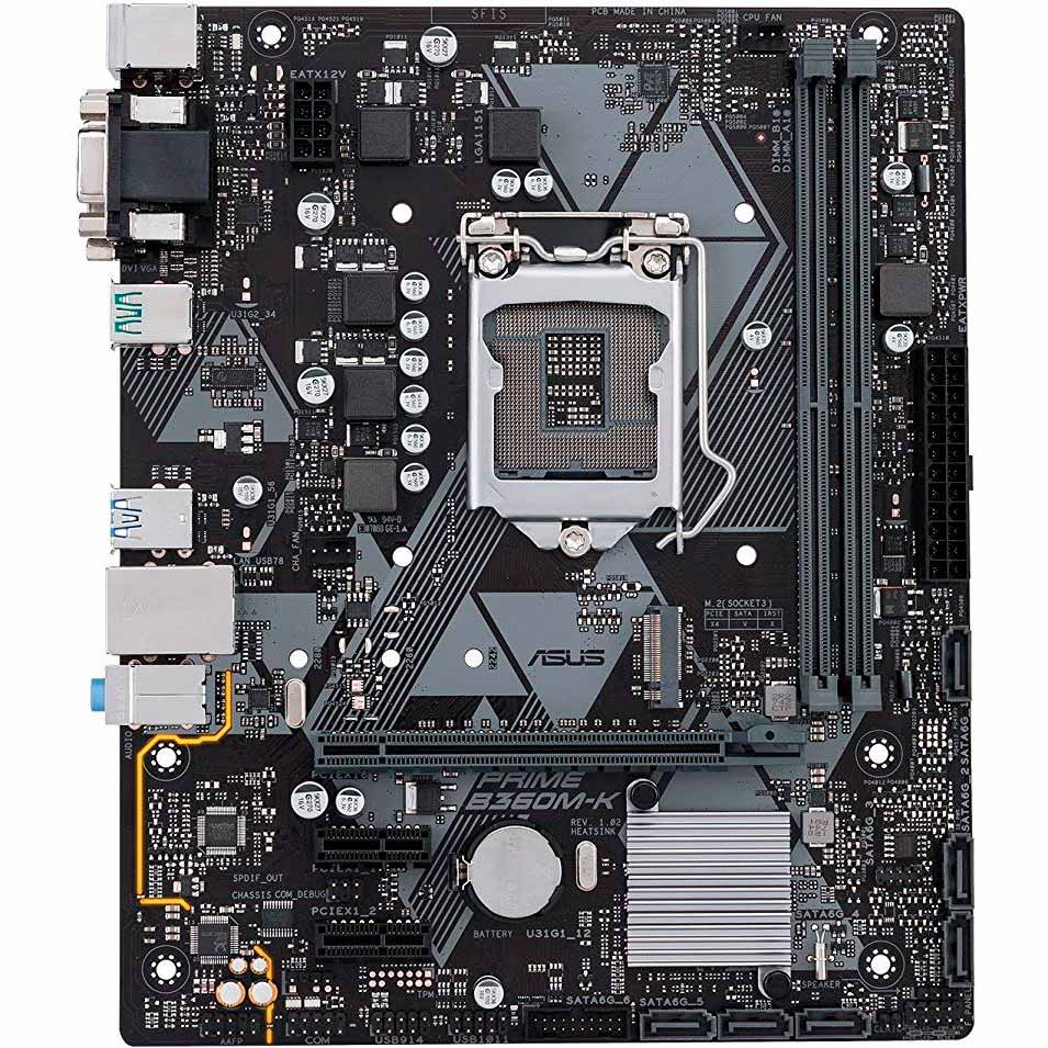 

Материнская плата ASUS PRIME B360M-K, s1151 B360 PRIME B360M-K