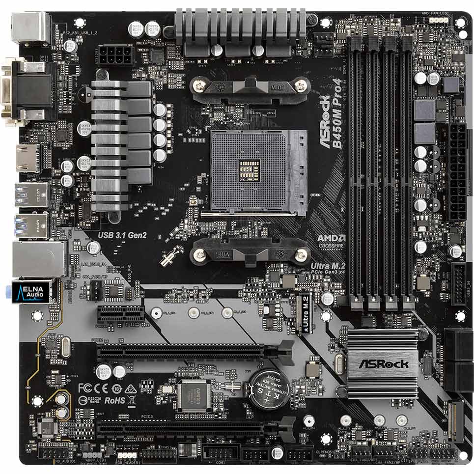 

Материнская плата ASROCK B450M PRO4, B450M PRO4